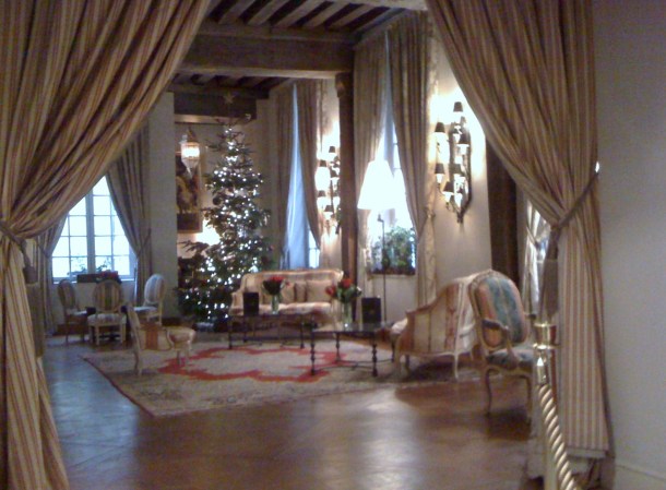 Hotel D'Aubusson got our vote for the nicest Christmas interior.